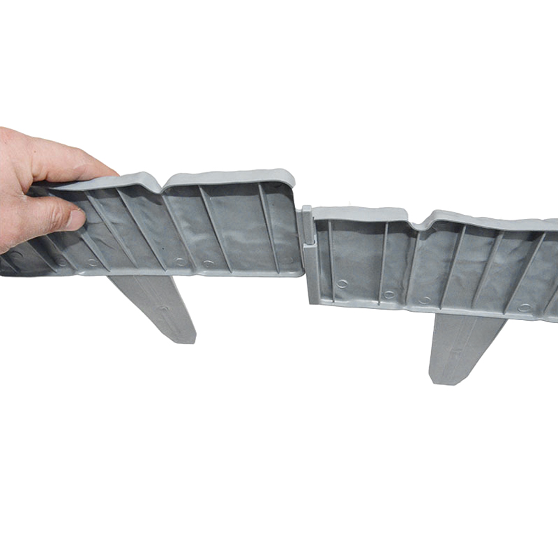 Newly Plastic T-Shape Lawn Boarder Fence Cobbled Stone Effect Hammer-In Lawn Garden Edging Easy to Install VA88