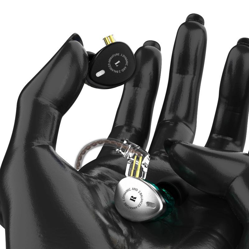 KBEAR KB06 2BA+1DD Hybrid Hifi Music Monitor DJ Studio CNC Metal Running Sport In Ear Stereo Earphone Headset Earbuds