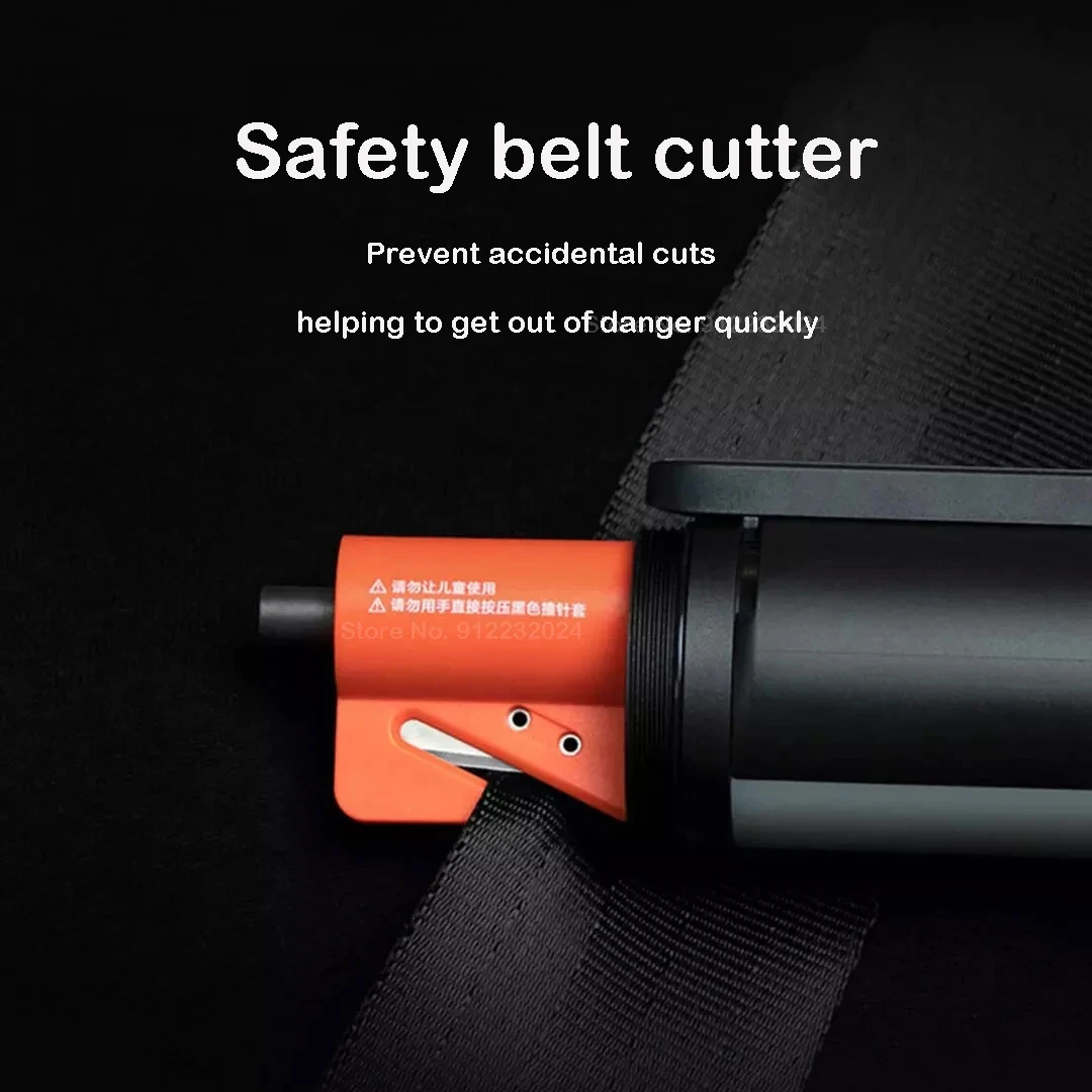 Xiaomi mijia multifunktionel led-lommelygte zoombar ultralys lommelygte rudebryder sikkerhedsseleskærer bilnødlys