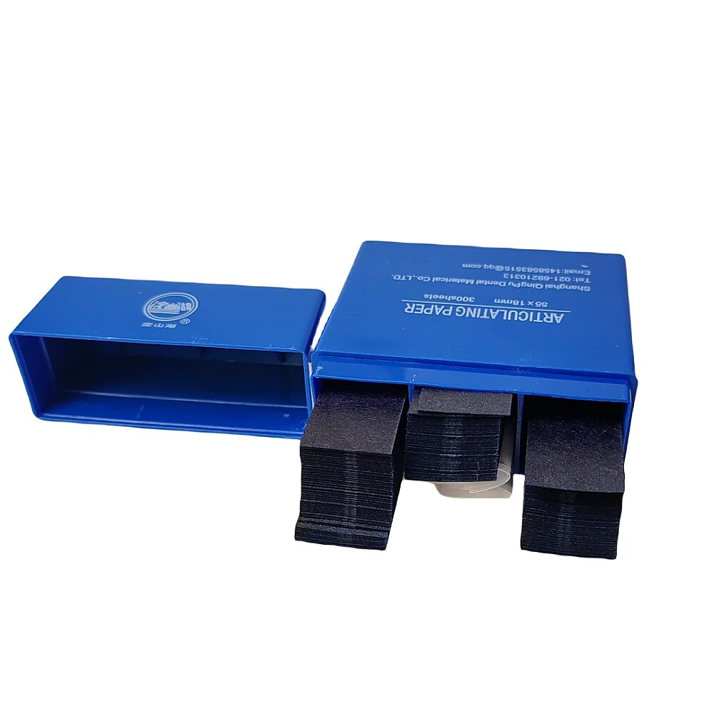 300 hojas/caja de papel de articulación Dental, tiras de mordida de doble cara, papel de articulación para blanqueamiento Dental, materiales de odontología: Rosa