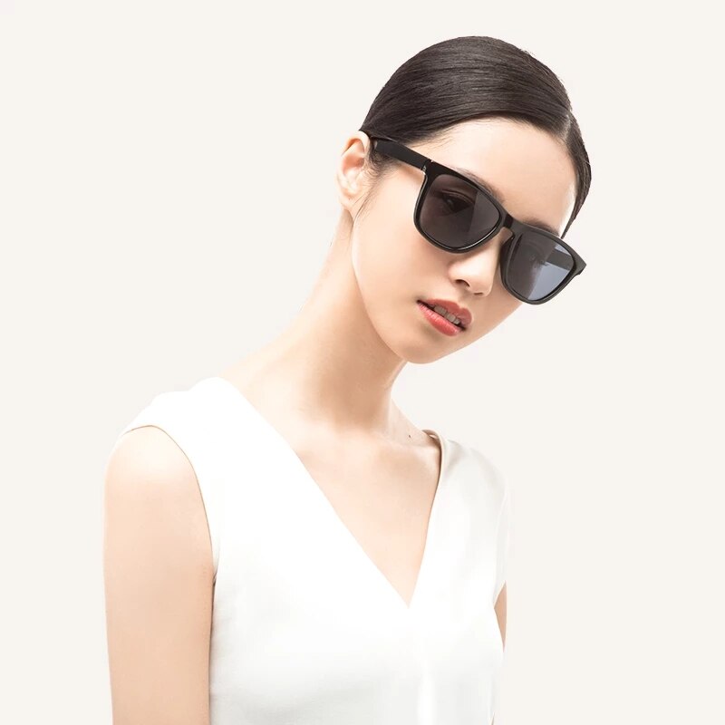 NEUE XIAOMI Mijia Klassischen Quadratischen Sonnenbrille Selfrepairing TAC Polarisierende Linse Keine Scew Sonnenbrille 6 Schicht Polarisierende Film