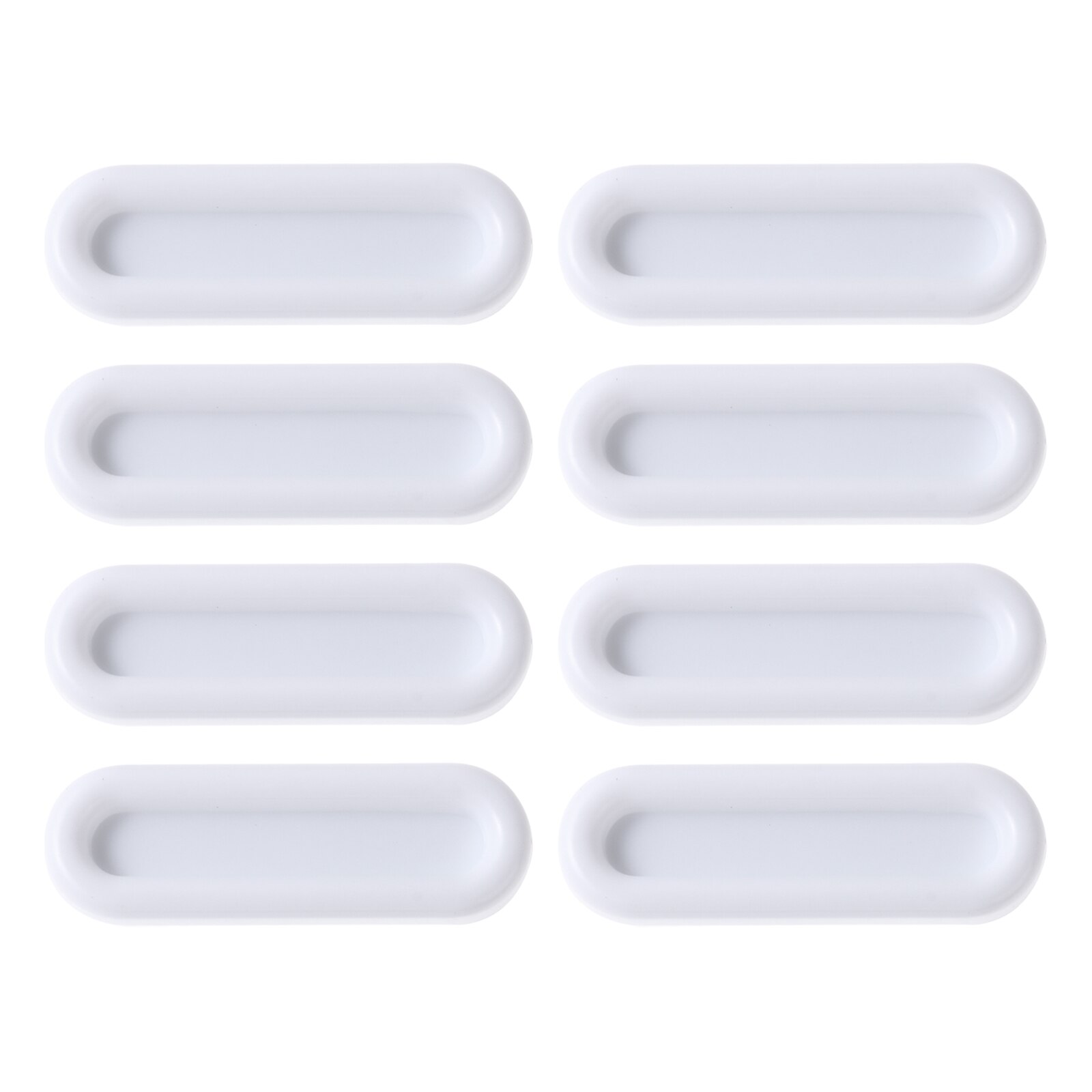8Pcs Self-Stick Handle Sliding Doors Window Pull Handle Furniture Hardware For Cabinet Cupboard Interior Door Push Pull Handle