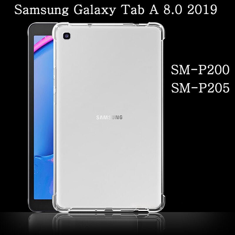 Funda Samsung Galaxy Tab A7 Lite S4 S5e S6 7.0 8.0 10.1.4.5 P200 T280 T290 T500 T510 T590 T720 T830 T860 T870 T970 futerał silikonowy: SM-P200  SM-P205