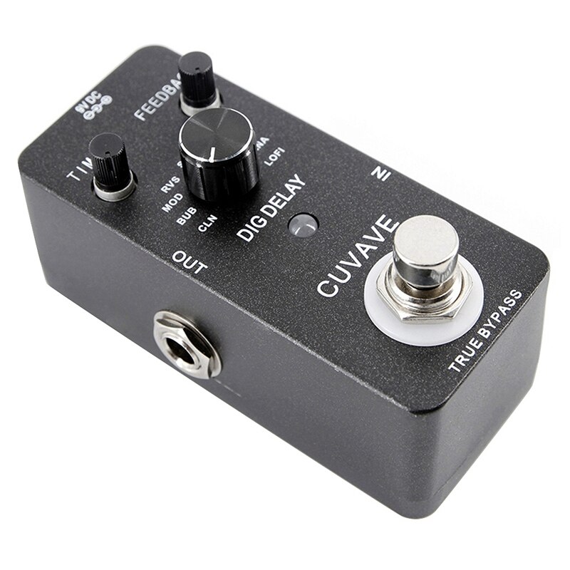 Cuvave Mini Digital Delay Guitar Effect Pedal 9 Delay Effects True Bypass Fully Metal Shell Guitar Parts & Accessories
