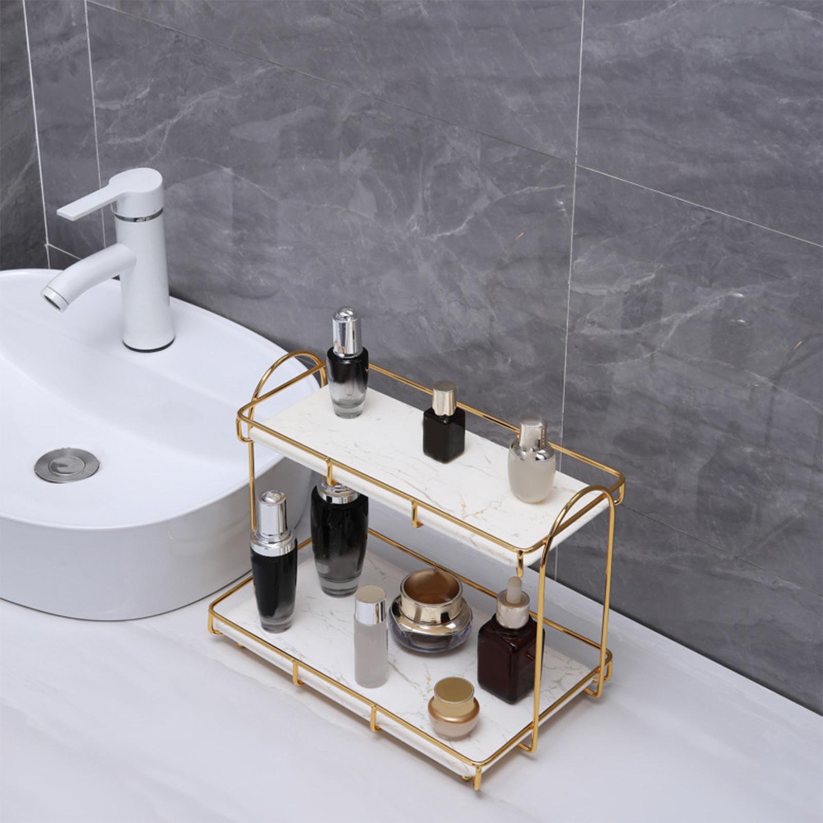 Iron Art Skin Care Product Storage Rack Cosmetic Storage Box Lipstick Makeup Holder Organizer Perfume Display Stand for Desk