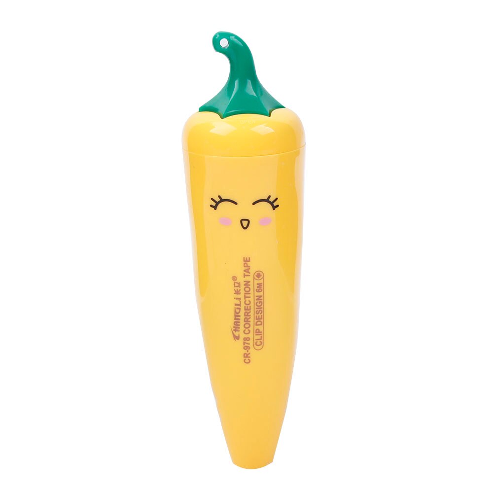 Leuke Cartoon Peper Vorm Correctie Tape Student Briefpapier Kantoor Schoolbenodigdheden Kleur Willekeurige