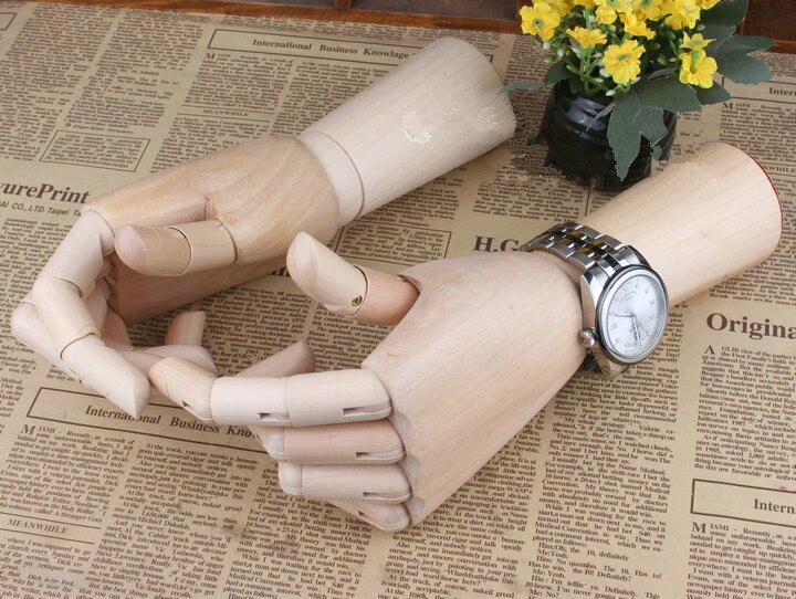Model Hand 12 Inch cartoons joint Flexible wooden hand for drawing model Sketch supplies Decoration