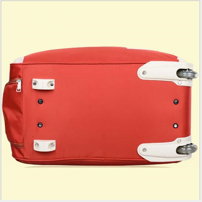 Large Capacity nylon Cloth Waterproof Maletas De Viaje Con Ruedas Envio Suitcases Luggage Set Rolling Travel Bag Fixed Casters