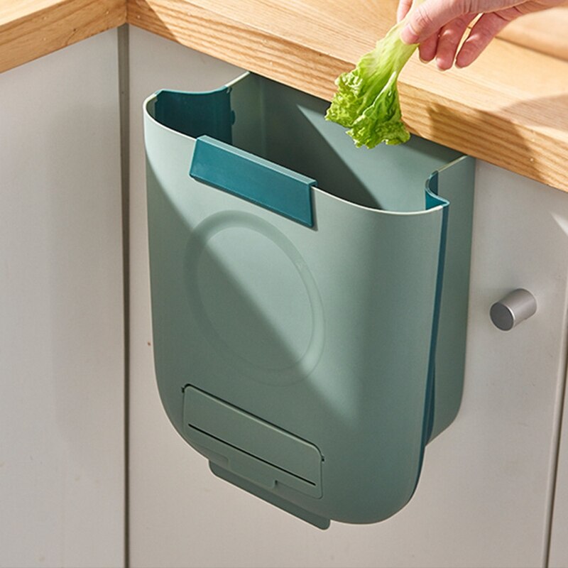 Foldable Kitchen Trash Bin Paper Recycling Bin Trash Can