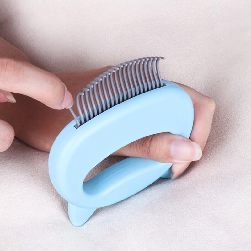Pet Cat Hair Removal Massaging Shell Comb grooming hair removal shedding cleaning brush Pet Grooming Massage Tool for cat