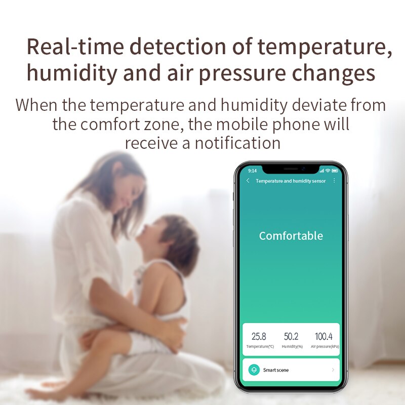 Aqara Smart Luftdruck Temperatur Feuchtigkeit Sensor Umwelt Zigbee Fernbedienung Arbeit Mit XiaoMi Hause Homekit Gateway Hub