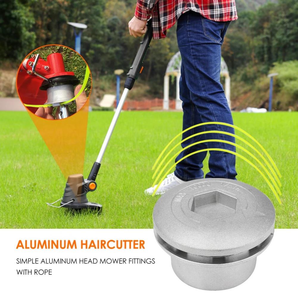 Universele Aluminium Trimmer Hoofd Met Vier String Set Tuin Gras Bosmaaier Accessoires Duurzaam Strimmer Hoofd Voor Grasmaaier