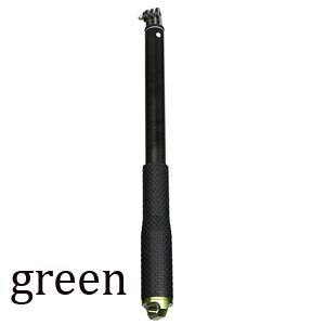 Aluminium 43 "Go Pro Hero 9 Einbeinstativ Selfie Stick + Fernbedienung clip halter Für GoPro hero 8 7 hero 5 zubehör: green