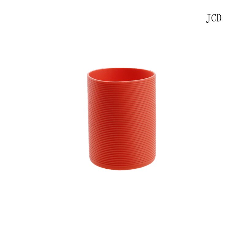 Jcd 1 stk 6.5cm silikone glas kop slip skridsikker isolering beskyttelsesdæksel vandret strimmel isolering dæksel: Orange -6.5cm