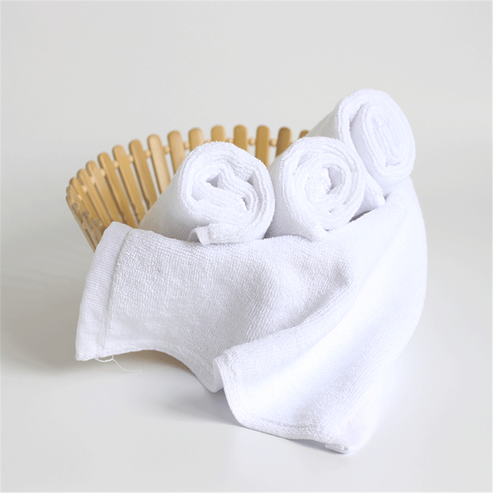 2 STÜCKE Kleine Handtücher Reine Weiße Baumwolle Japanischen Stil Handtücher Für Küche Feste Gesicht Handtücher für Erwachsene Lager dusche