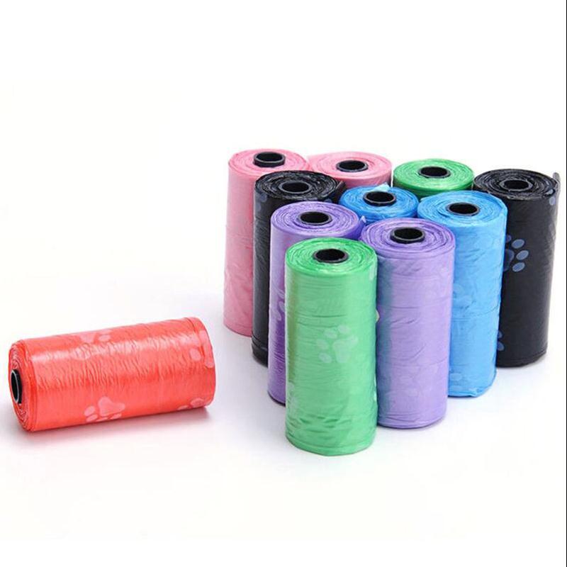 Soppåsar hundar plastpåse hem & boende husdjur 1 rull hund bajs scooper 15 st/påse 15 st/påse 15 st/påse kattprylar förråd