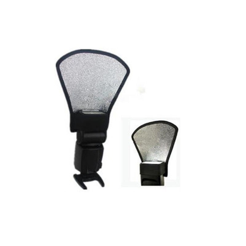 Universal Camera Flash Diffuser Softbox Silver and White Reflector For all camera