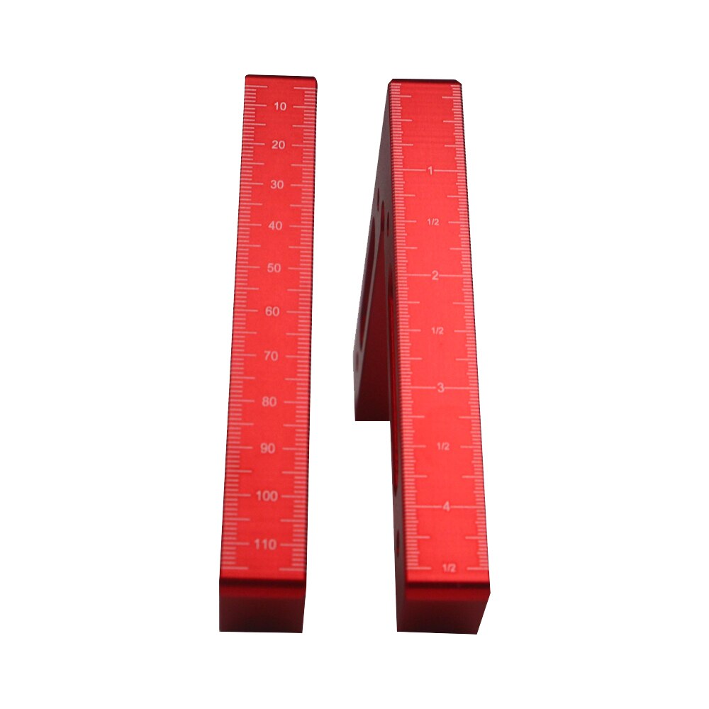 Aluminiumlegering 90 graden 120 x 120mm nauwkeurige klemming winkelhaak houtbewerking machinist winkelhaak positionering rechte hoek positioneringsliniaal