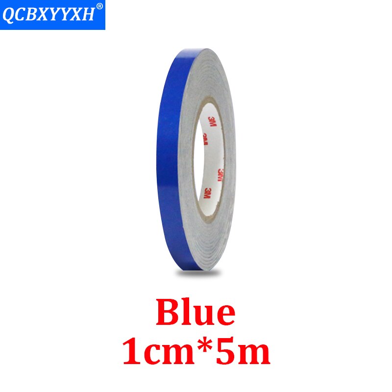 QCBXYYXH 5M * 1CM tiras reflectantes pegatinas coche-estilismo decoración de la motocicleta automóviles bicicletas de seguridad advertencia cintas para marcar: Azul