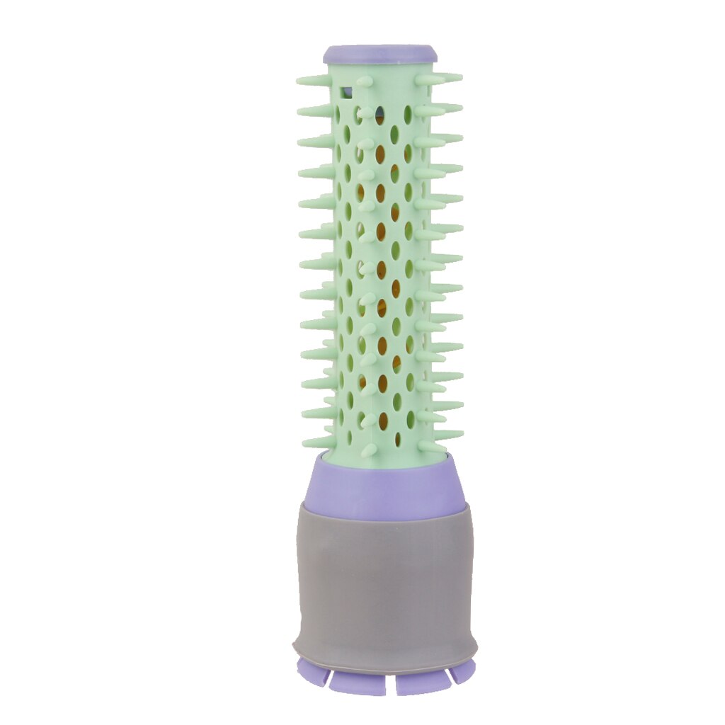 Peine de fijación para secador de pelo, cepillo para rizar el cabello, azul
