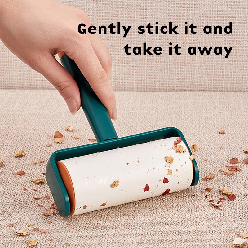 3 Color Reusable Lint Remover Dust Cleaner Sticking Roller For Clothes Pet Hair Remover Cleaning Household Dust Wiper Tools
