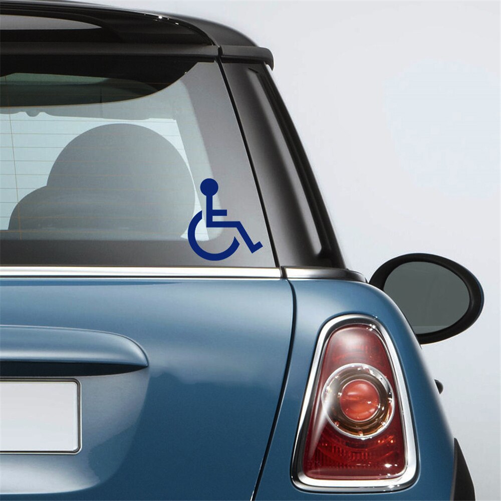 Handicap Symbol Stickers Car Decals Disability Sign For Cars PET Self Adhesive concise