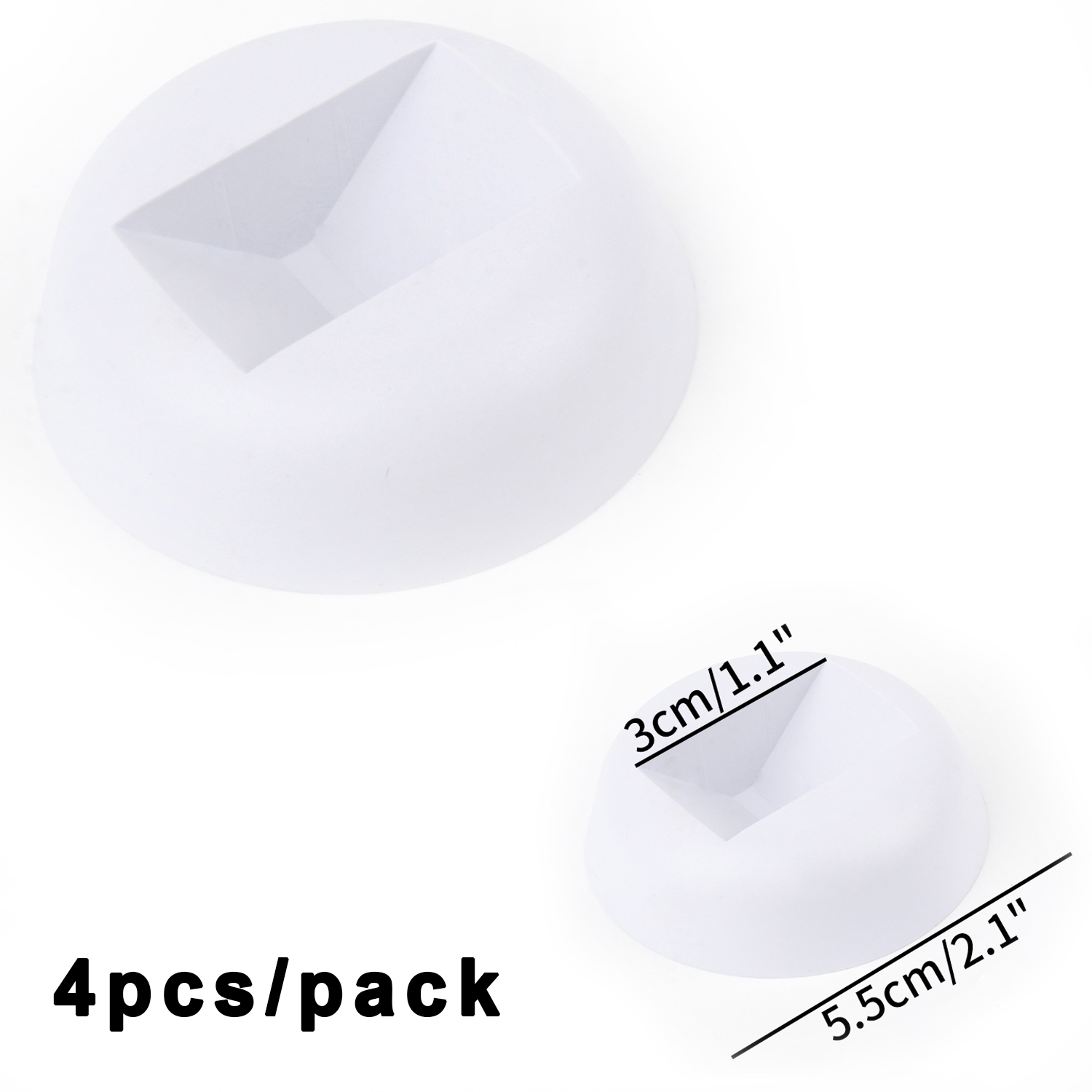 Caja de almacenamiento de joyería de película PE, caja de embalaje 3D, soporte libre de piedras preciosas, marco flotante, membrana, anillo, pendientes, collar, soporte de exhibición: Plata
