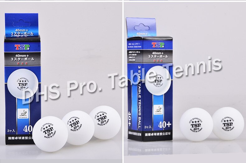 Original TSP 6pcs/lot material table tennis ball 40+ 3 stars table tennis racquet sports