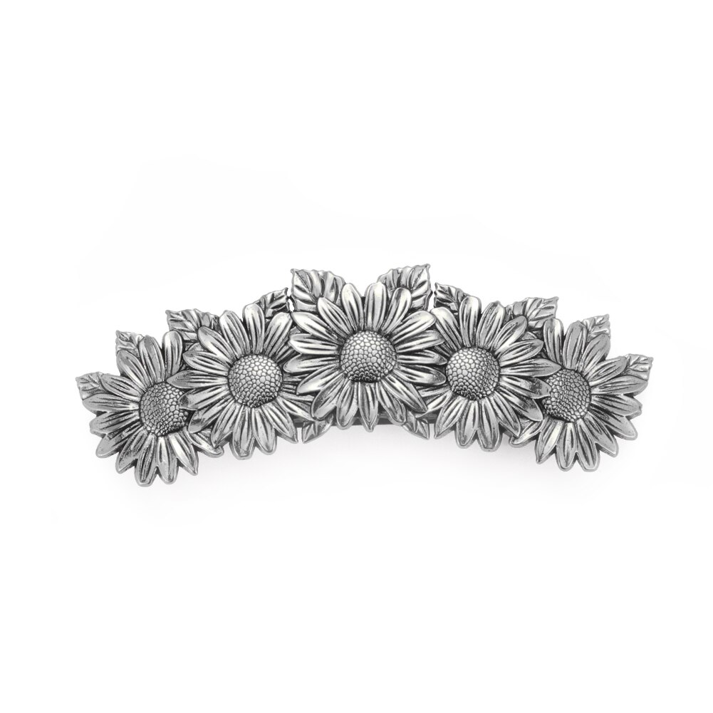 Skyrim Ginkgo Daisy fleur plante pince à cheveux mariée diadème rétro femmes épingle à cheveux Barrette luxe mariage cheveux accessoires: Imitation plaquée rhodium
