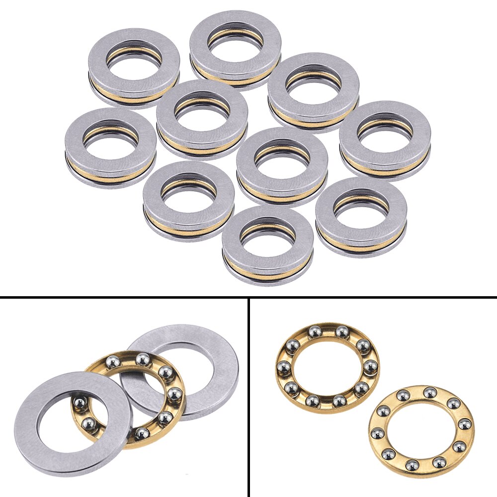 10 unids/lote F8-16M bola axial cojinete de empuje 8mm x 16mm x 5mm de ,