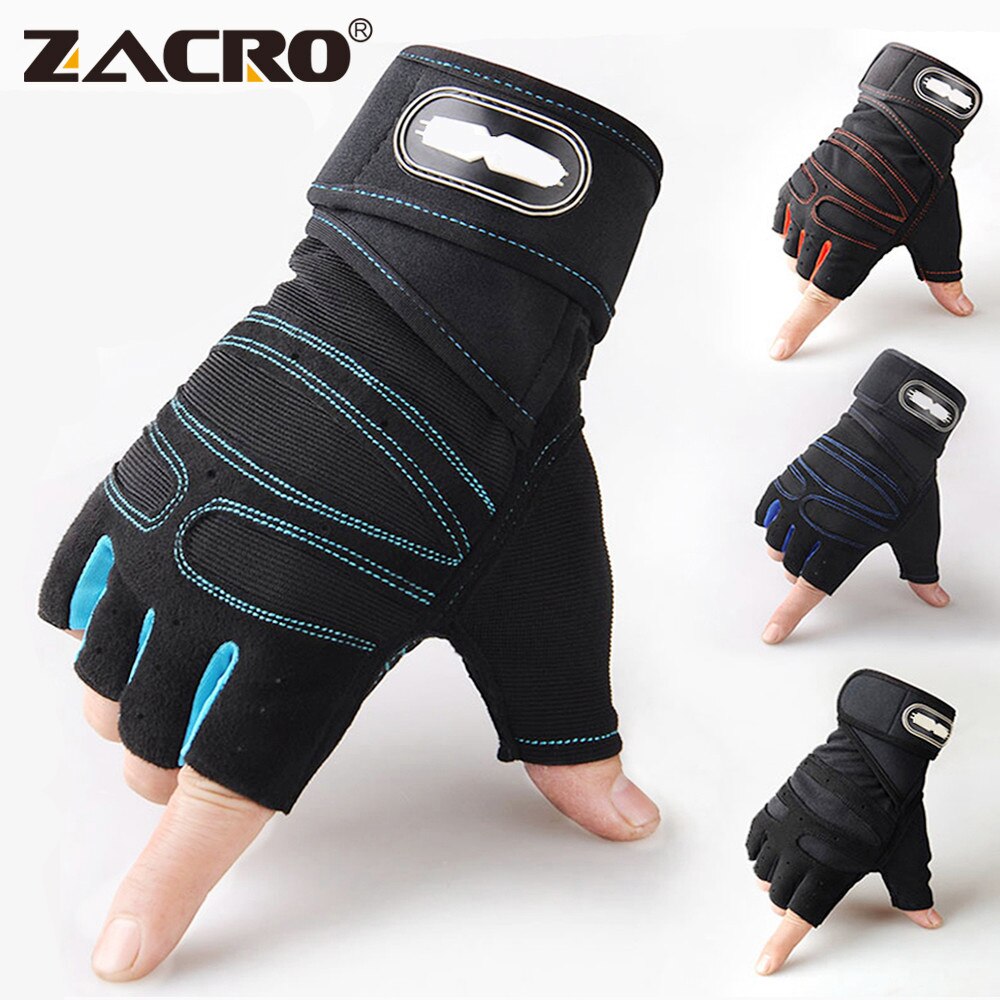 Zacro gym handschoenen fitness gewichtheffen handschoenen bodybuilding training sport oefening sport workout handschoen voor mannen vrouwen m/l/xl