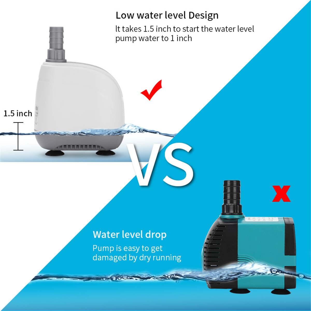 110V/220V 5-40W Multifunctional Aquarium Water Pumps Tank Pond Pool Fountains Pump Waterproof Submersible Fish Pond Water Pump