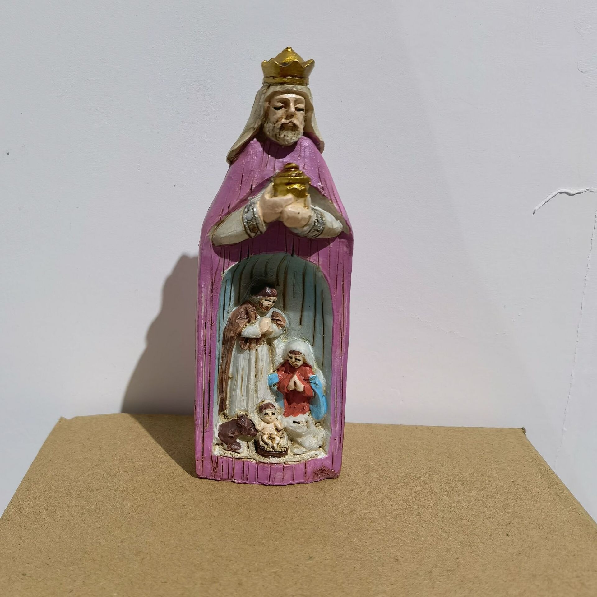 Groothandel Crèmekleurige Hars Heilige Familie Levensgrote Beeldjes/12 Indoor Re