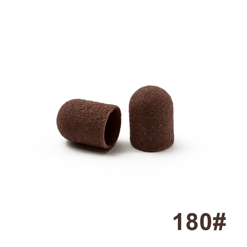 Ladymisty 10 Stuks 180 #13*19Mm Nail Boren Schuren Bands Blok Caps Rubber Doorn Grip Machine voor Pedicure Nail Art Tool