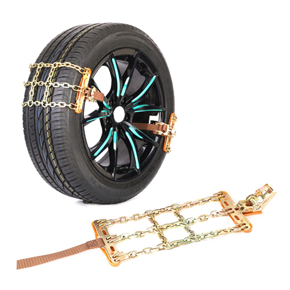 Universial Car Snow Chains Winter Use Car Tire Chain for Snow Ice Road Steel Tyre Traction Chain Universal Auto Tools car access