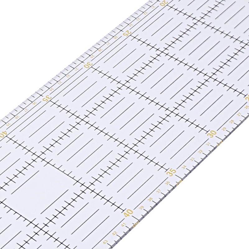 30/45/60cm Quilting Sewing Patchwork Ruler Cutting Tool Thick Transparent DIY
