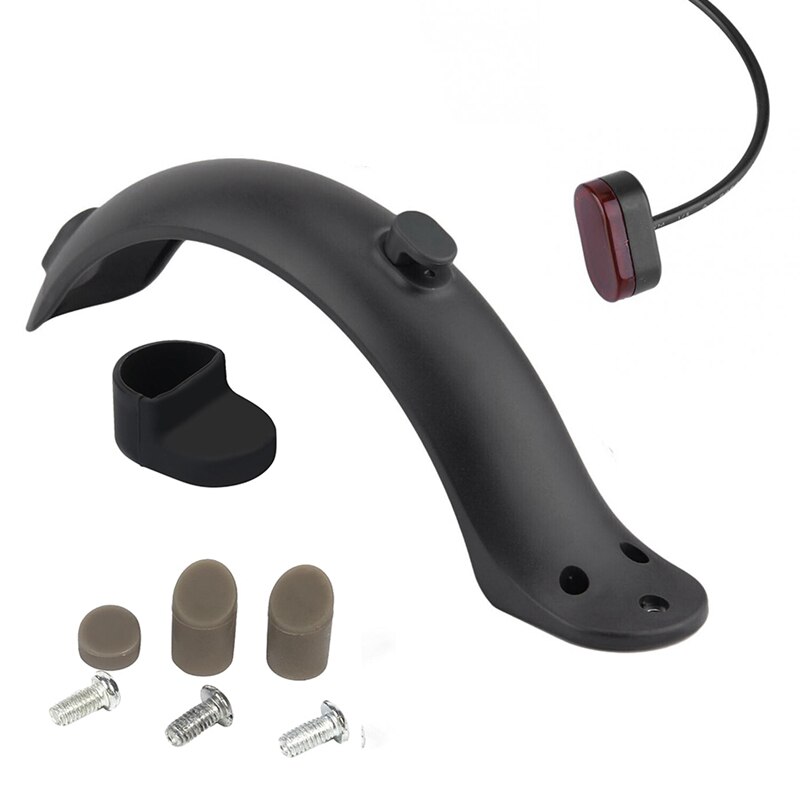 Achter Spatbord Fender Guard + Beugel + Haak + Achterlicht Voor Xiaomi M365 Elektrische Scooter