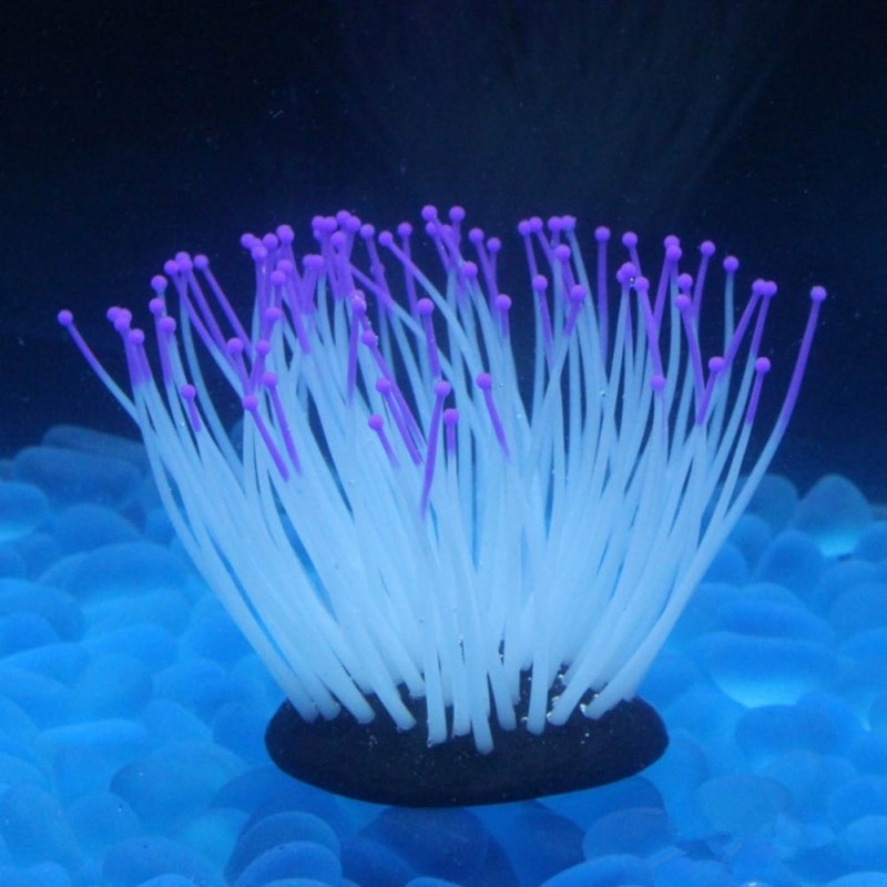 Aquarium lichtgevende simulatie plant decoratie zeeanemoon aquarium hoge uitrusting kunstmatige aquarium plant visbenodigdheden