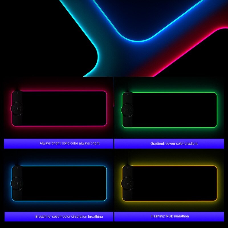 For Alienware Alien RGB Symphony Luminous Oversized Gaming Mouse Keyboard Table Mat 10W Wireless Fast Chargecompatiblecell phone