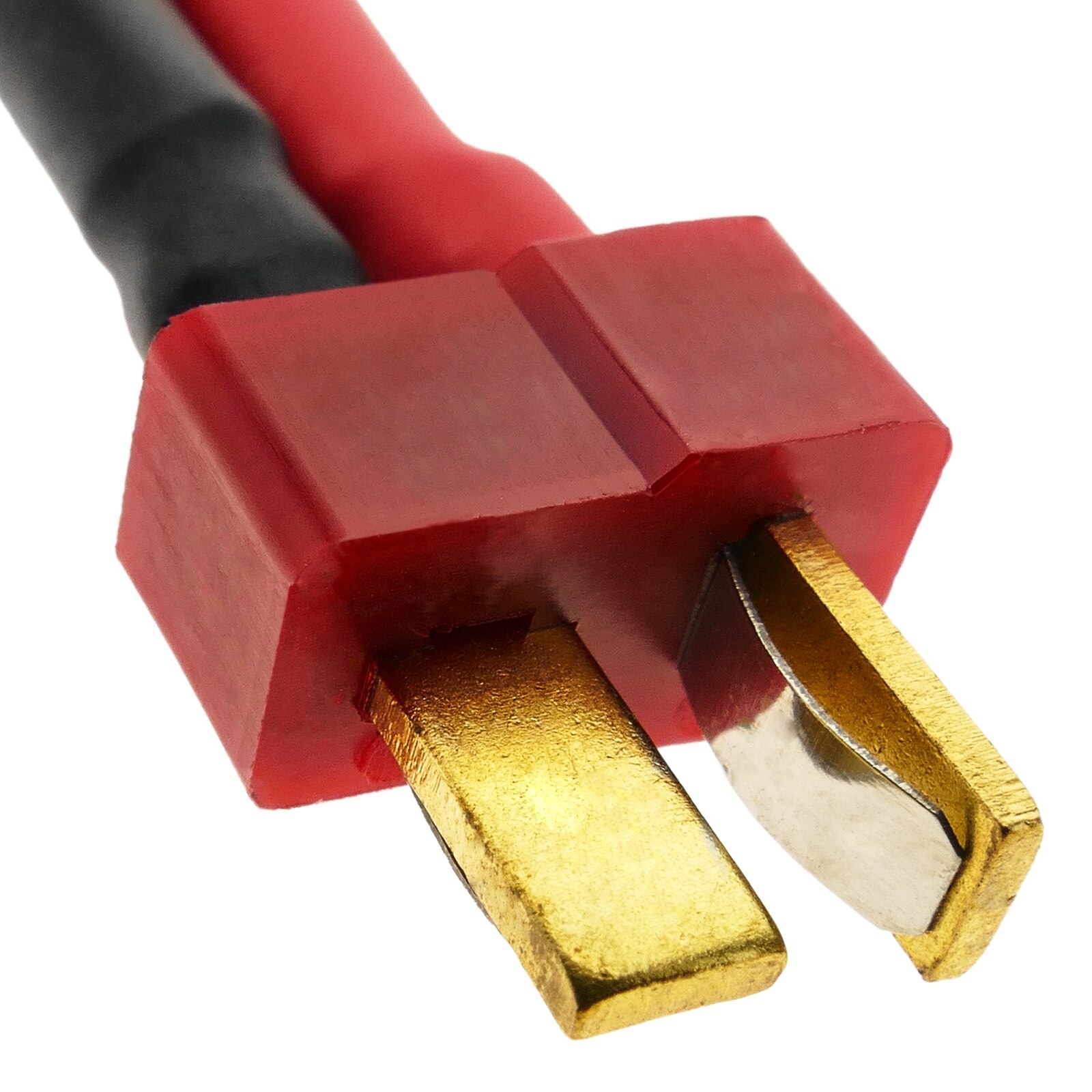 BeMatik - Cable T PLUG macho a HXT Banana 4.0mm de 8cm 14AWG Carga y fuente alimentación