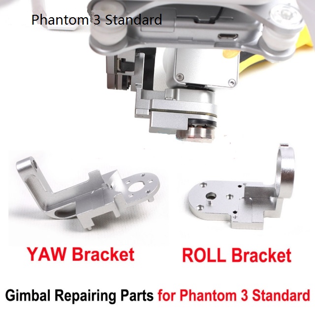 Standard Gimbal Yaw Arm Replacement CNC Aluminum YAW Bracket ROLL Bracket Gimbal Repairing Parts for DJI Phantom 3 Standard