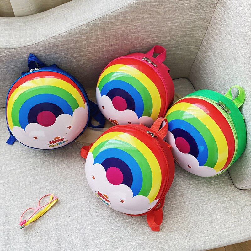 Kinderen baby rugzak wandelen veiligheidstuig teugels peuter riem tas anti-verlies schattige cartoon rugzakken regenboog