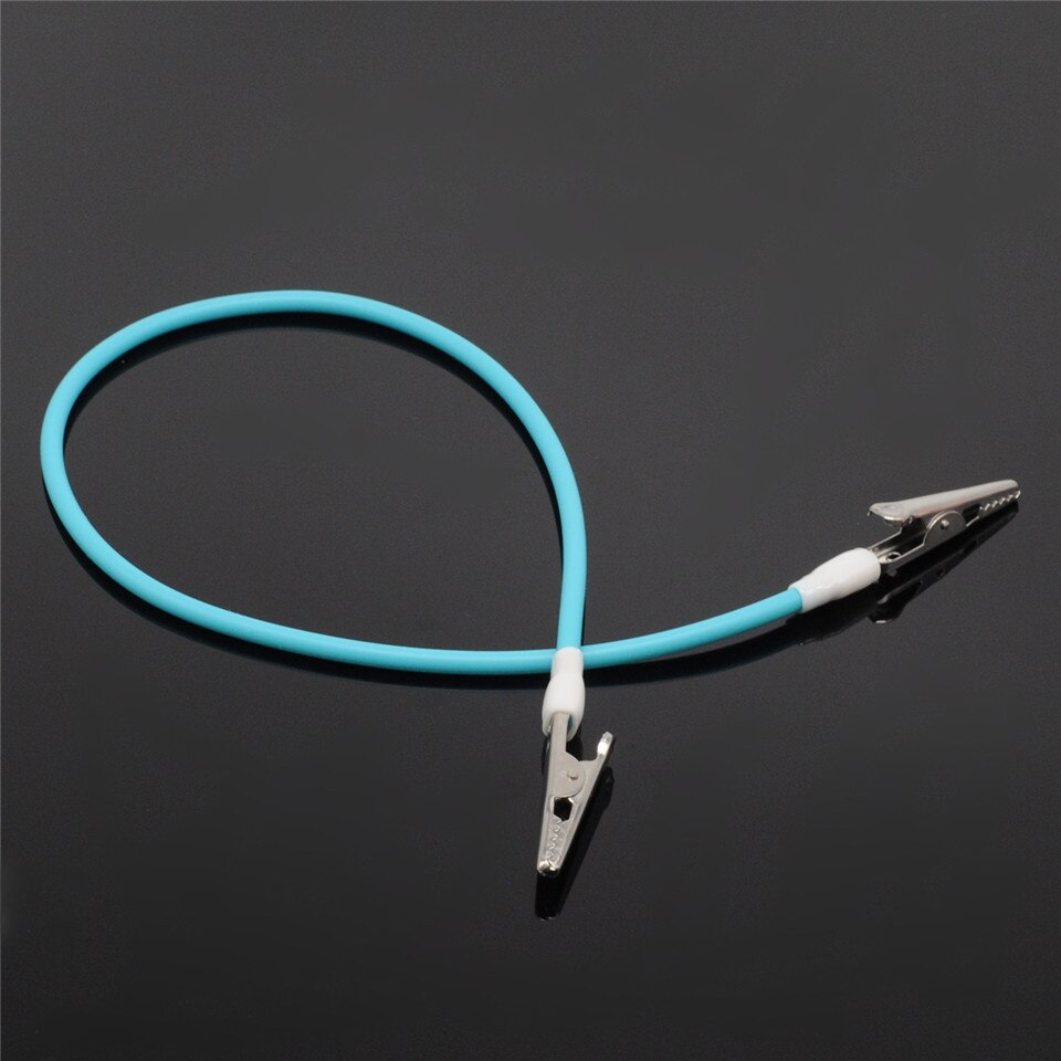 Tandheelkundige Bib Clips Flexibele Ketting Servet Houder Baby Siliconen Patiënt Clip Voor Tandarts Lab: 1Pcs Blue
