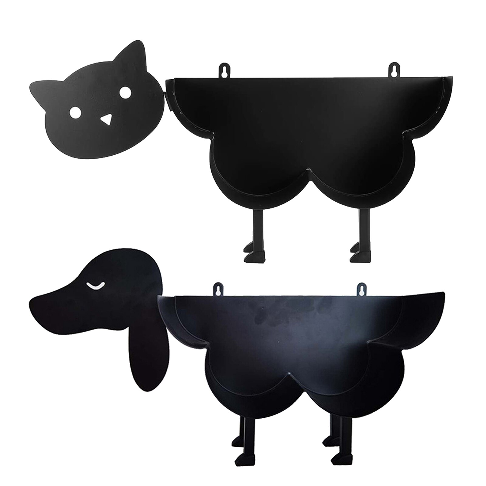 Black Animal Shape Toilet Roll Holder Paper Rack Roll Paper Towel Holder Stand Bathroom Home Storage Freestanding Ornaments
