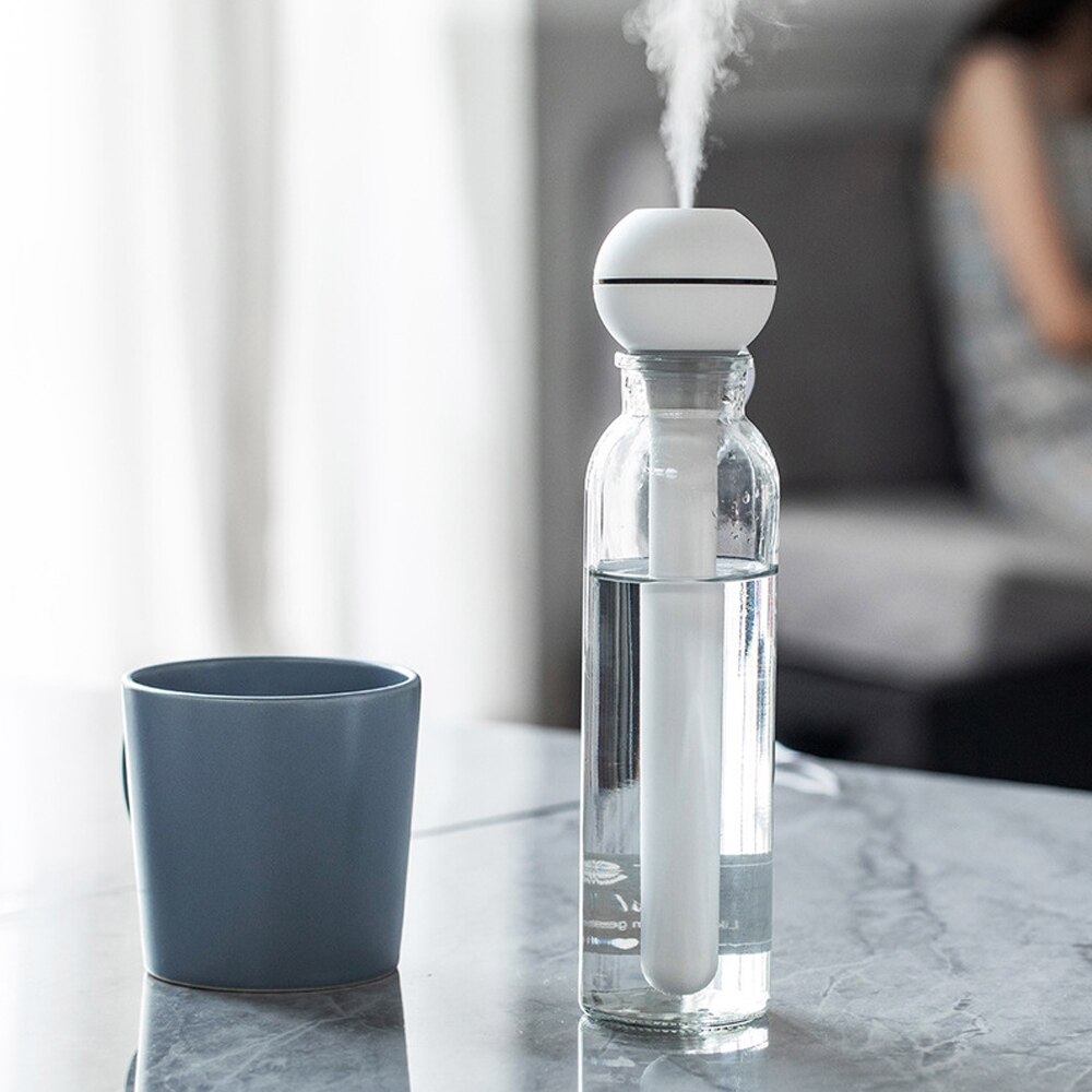 Humidifier Portable Ultrasonic Mist Maker Aroma Diffuser Adjustable Height Donut For Home Office Air Humidifiers USB