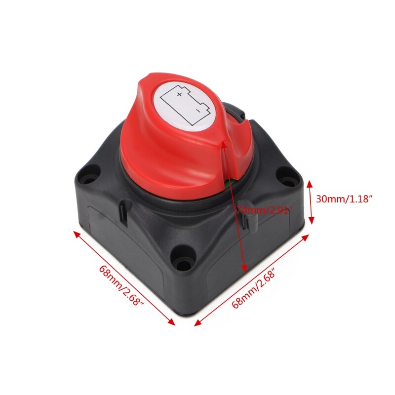 Battery Switch Isolator Power On/Off Disconnect Switch For Boat Cars Vehicles