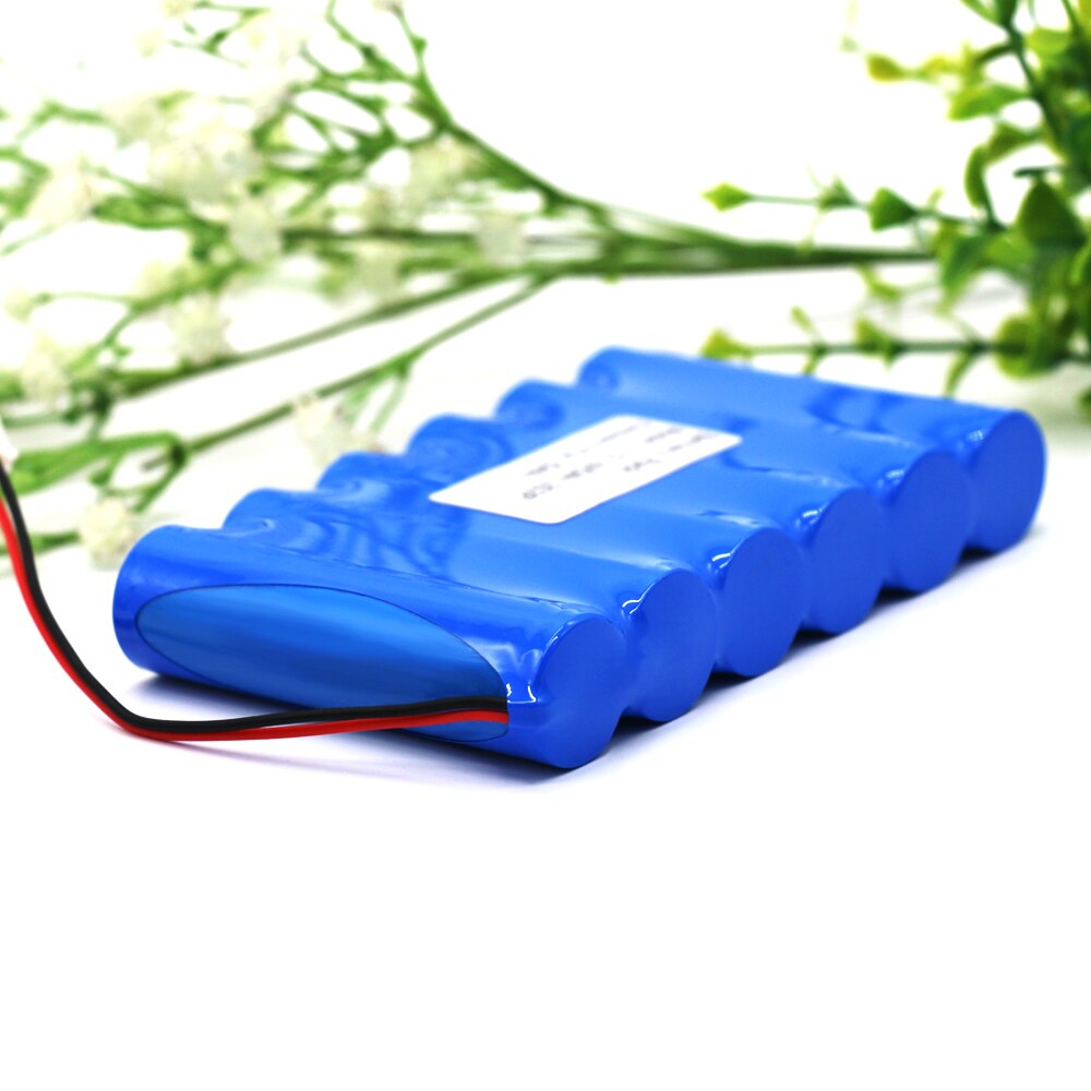 12V Battery 3S2P 11.1V /12.6V 5000mAh 18650 Lithium-ion Battery Pack with 5A BMS for LED Lamp Light Backup Powe Etc