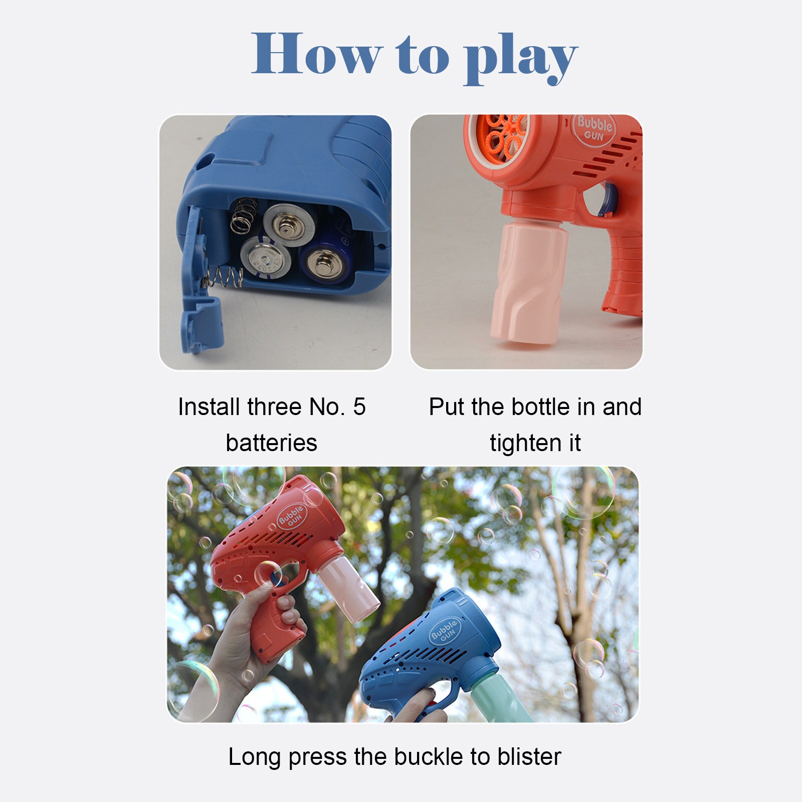 Ruimte Bubble Machine Voor Zomer Speelgoed, Outdoor Activiteiten, Pasen En Verjaardagscadeaus, kinderen Elektrische Licht Vijf-Gat F4 *