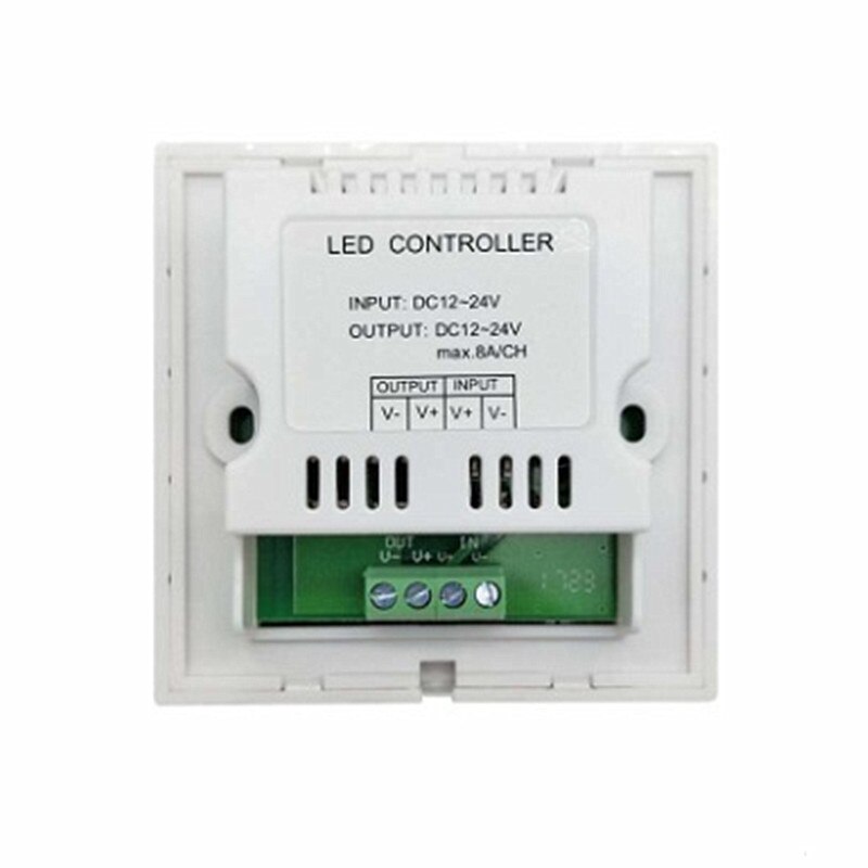 LED TM06 pannello controller a parete in vetro touch monocromatico su dimmer