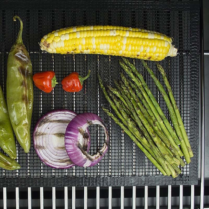 Lasikuitu churrasco-grilliverkko 40*33cm tarttumaton bbq-grillimatto grillilevy grillausalusta ulkoretkeilypiknik-tarvikkeet